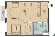 Hofruhelage: Moderne 2-Zimmer Wohnung mit Loggia nahe Donau