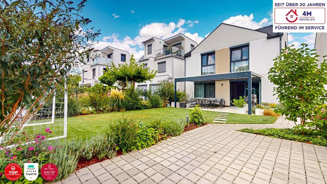 Privilegiertes Wohnen: Luxushaus mit Designermöbeln, Saunabereich & exklusivem Donauzugang“