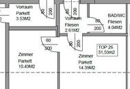 1030! Generalsaniertes, schönes 2-Zimmer Dachgeschoss nahe U3!