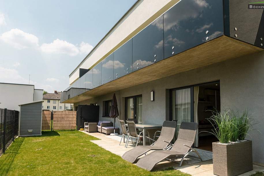 Klimatisierte Neubau-Anlegerwohnung mit 3 Zimmern, 90 m² Garten und 2 Parkplätzen in moderner Siedlung in Wasendorf, Wohnung-kauf, 229.000,€, 8750 Murtal