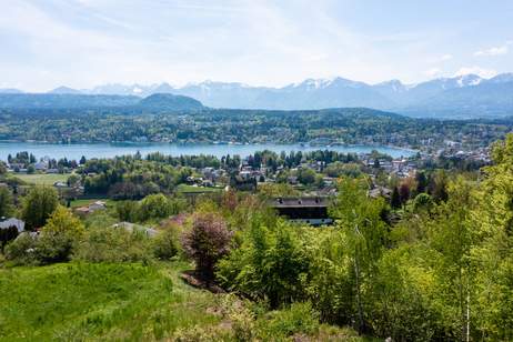 Seeblick-Grundstück in exklusiver Aussichtslage über Velden, Grund und Boden-kauf, 790.000,€, 9220 Villach Land