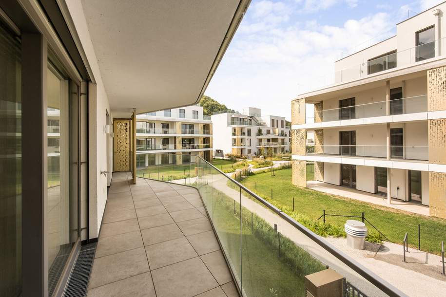 Preis jetzt sichern! Große 2 Zimmer Wohnung am Wasser mit großem Ankleideraum, Fitness und Sauna, Wohnung-kauf, 599.000,€, 1190 Wien 19., Döbling
