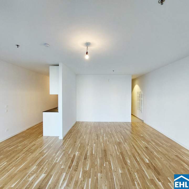 Sonnwendviertel: 1-Zimmer-Wohnung mit Balkon im 5. OG – Fitnessraum, Co-Working & Rooftop-Terrasse inklusive!