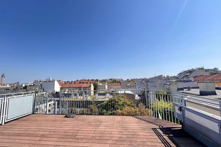Wien - 4. Bezirk: Exklusives Penthaus-Feeling mit einzigartiger 40 m2 Dachterrasse, mit spektakulärer Aussicht und beeindruckendem Wohnkomfort!, Wohnung-kauf, 1.168.000,€, 1040 Wien 4., Wieden