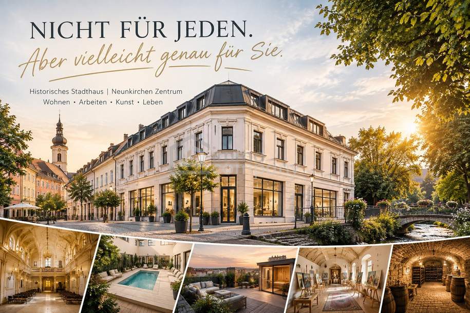 HISTORISCHES STADTHAUS - Nicht für jeden, aber vielleicht genau für Sie!, Haus-kauf, 850.000,€, 2620 Neunkirchen