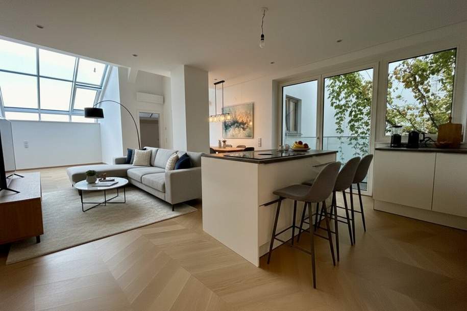 1010! Topmoderne 4-Zimmer-DG-Maisonette mit kleinem Balkon in toller Lage!, Wohnung-miete, 4.627,59,€, 1010 Wien 1., Innere Stadt