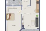 Perfekt für Singles oder Paare: 2-Zimmer-Wohnung in Fügen im Zillertal