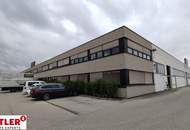 Große Hallenfläche mit Büro