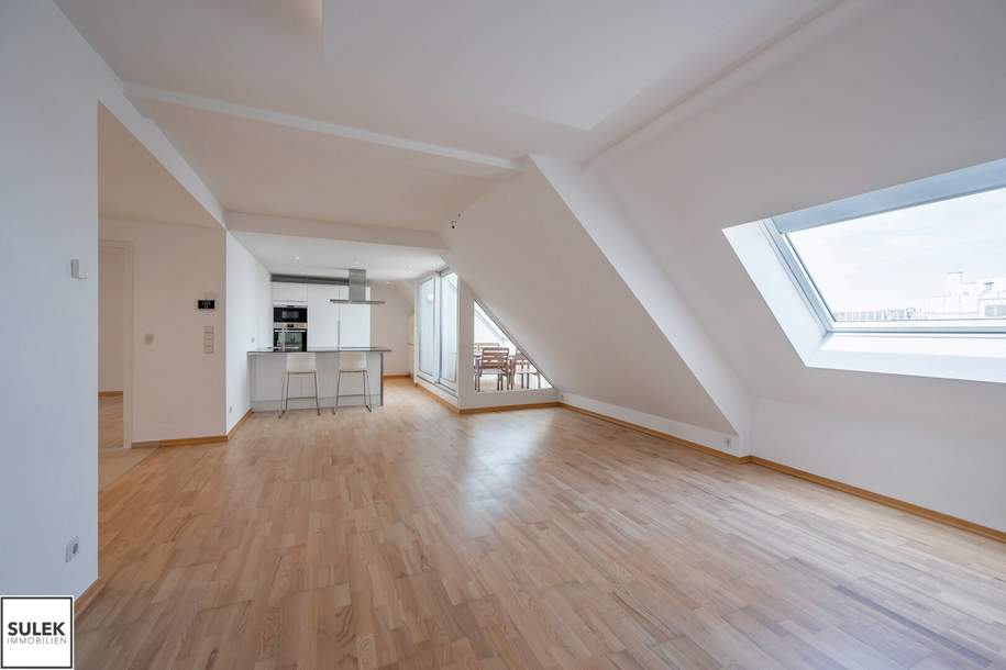 *ab 15.8.* Gut aufgeteilte, helle Dachgeschosswohnung (~ 104 m²) in der Gerlgasse mit vielen Extras!, Wohnung-miete, 1.890,00,€, 1030 Wien 3., Landstraße