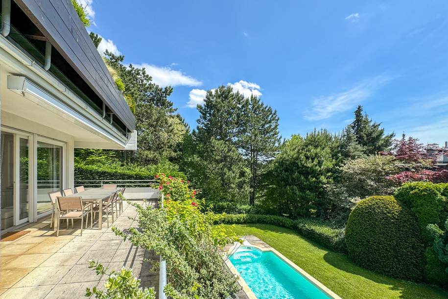 Pötzleinsdorf: Luxuriöse Wohnung mit Panorama-Blick, Wellnessoase &amp; Gartenidylle, Wohnung-kauf, 3.300.000,€, 1180 Wien 18., Währing