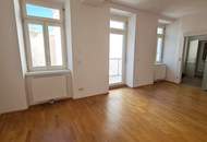 UNBEFRISTET, BIEDERGASSE, 65 m2 Altbau mit 6 m2 Balkon, 2 Zimmer, Komplettküche, Duschbad, Parketten, Währingerpark-Nähe