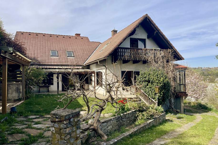 Haus mit ca. 275 m² Wohnfläche, ca. 2.200 m² Grund – ideal für Großfamilien, sanierungsbedürftig!, Haus-kauf, 440.000,€, 8151 Graz-Umgebung