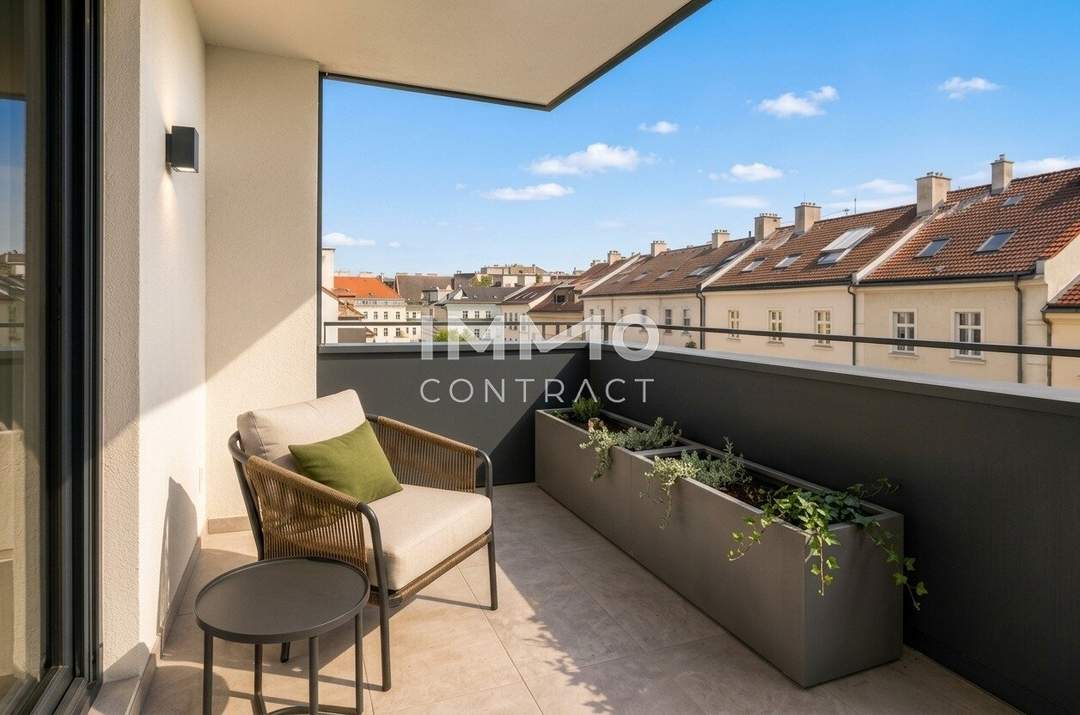Parkside Schönbrunn – Exklusive Dachgeschosswohnung mit Westbalkon