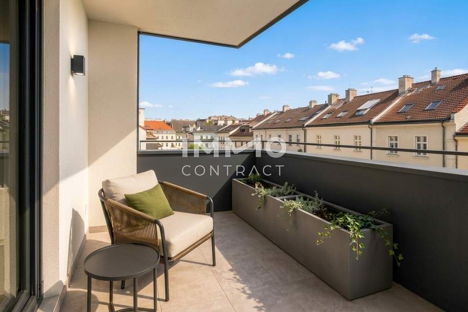 Parkside Schönbrunn – Exklusive Dachgeschosswohnung mit Westbalkon, Wohnung-kauf, 309.000,€, 1120 Wien 12., Meidling