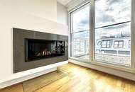 Exklusive DG Wohnung ohne Dachschrägen! Uneinsehbare Dachterrasse mit Panoramablick! Kamin vorhanden!