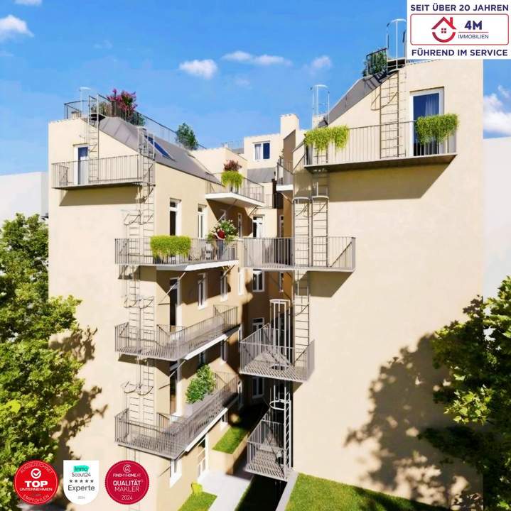 Baubewilligter Rohdachboden – DG-Ausbau Wien 18