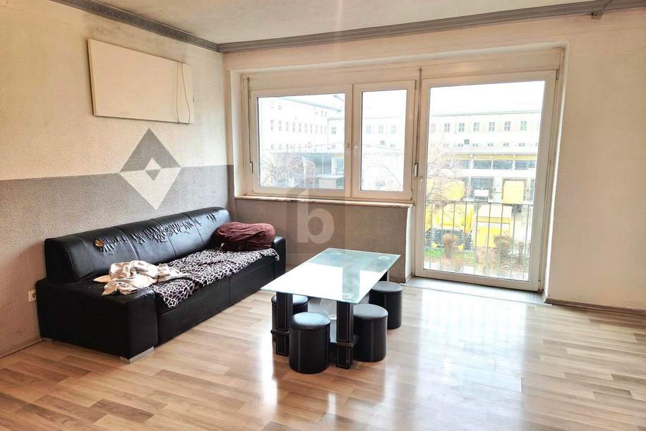 HELLE 3-ZIMMER NAHE BAHNHOF; MIT HALB OFFENER KÜCHE &amp; FRANZÖSISCHEM BALKON, Wohnung-kauf, 179.000,€, 8020 Graz(Stadt)