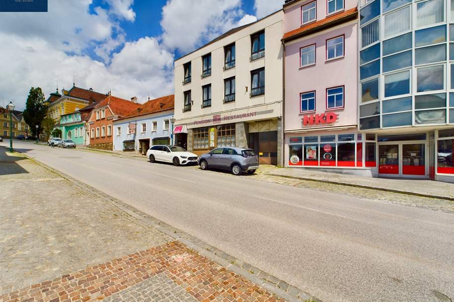 City-Hotel inkl. Wohnhaus / Wohnbau ENTWICKLUNGSPROJEKT - 794 m² Nutzfläche, Gewerbeobjekt-kauf, 796.000,€, 3910 Zwettl