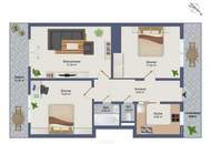 Sonnig. Saniert. Sensationell – 3 Zimmer mit Traumbalkon in Bestlage