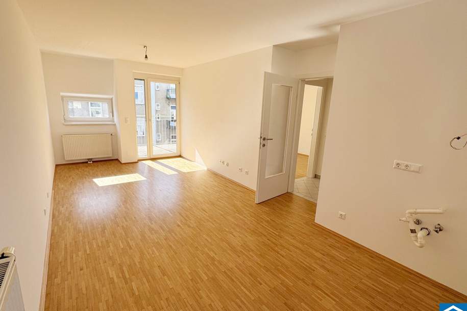Lichtdurchflutete 2-Zimmer-Wohnung in bester Lage!, Wohnung-miete, 695,00,€, 8020 Graz(Stadt)