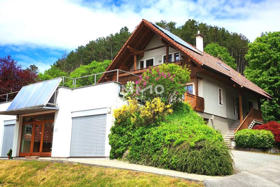 Grandiose Aussicht: Wohnen und Arbeiten in natürlichem Ambiente - Weinkeller und Garage, Haus-kauf, 549.500,€, 2763 Wiener Neustadt(Land)