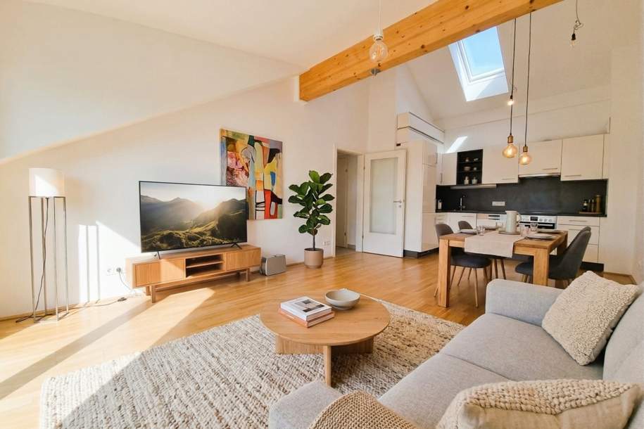 Moderne 3-Zimmer-Dachgeschoß-Wohnung mit Süd-/Westbalkon!, Wohnung-miete, 1.224,00,€, 5202 Salzburg-Umgebung