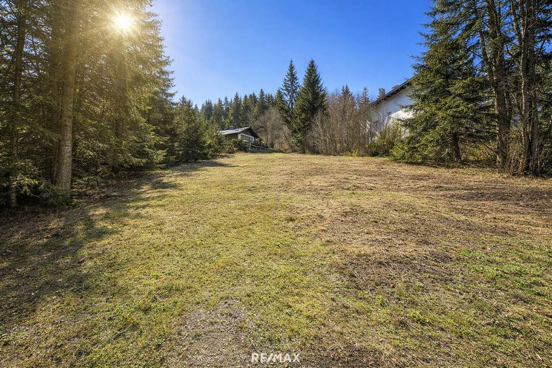 Sonniges 798m² Baugrundstück in alpiner Ruhelage mit hohem Freizeitwert