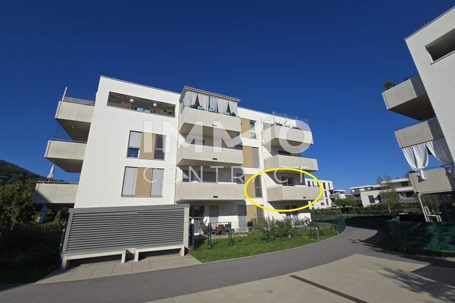 Geförderte 2 Zimmer Wohnung mit großem Balkon - Gradnerstraße 186 F - Top 7 F, Wohnung-miete, 643,94,€, 8054 Graz(Stadt)