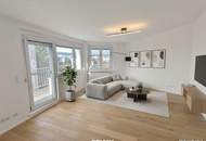 stylische 55m² Dachgeschosswohnung | 2 Zimmer | 23m² Terrasse mit Süd-West Blick | Klimaanlage &amp; Außenjalousien
