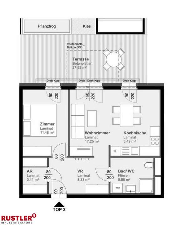 Stillvolle 2-Zimmer-Wohnung im Erdgeschoss