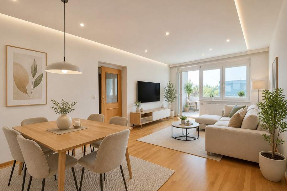 Wohnen im Grünen und bestens angebunden an Wien | GRÜNBLICK in den ruhigen Innenhof | Süd-West-Loggia | inkl. Stellplatz, Wohnung-kauf, 329.000,€, 2353 Mödling