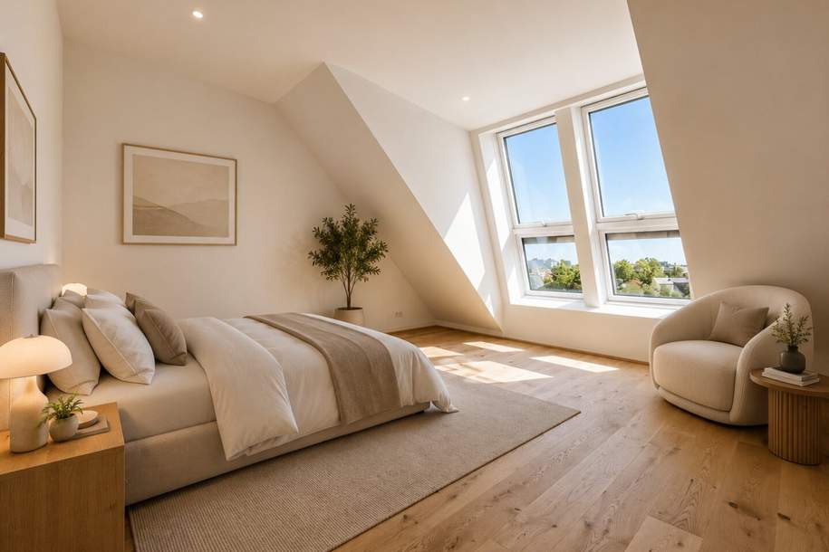 Exklusives Penthouse im Erstbezug – privater Liftzugang, Klimaanlage und Traumblick!, Wohnung-miete, 2.999,99,€, 1210 Wien 22., Donaustadt