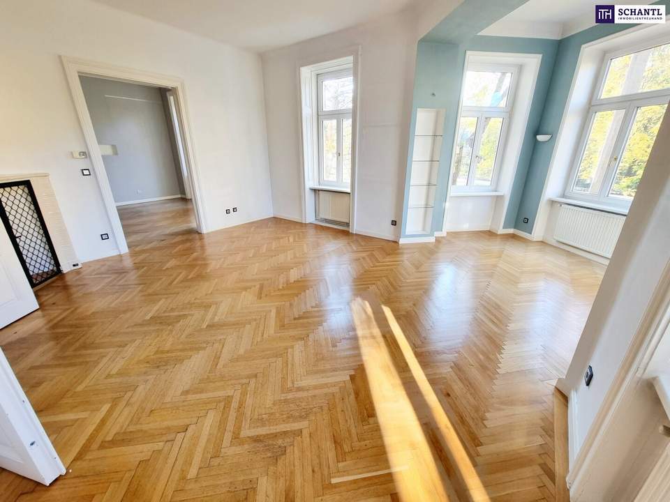Klassisch. Wienerisch. Wunderschön. Ein Zuhause mit Charakter! Klassische Altbauwohnung in kompletter Hoflage + Flügeltüren + Grünblick!