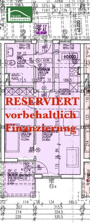 (RESERVIERT) Mietgarantie von 4% für 48 Monate. Wohnung mit Gartenterrasse, aktuell frei. Top17. - WOHNTRAUM