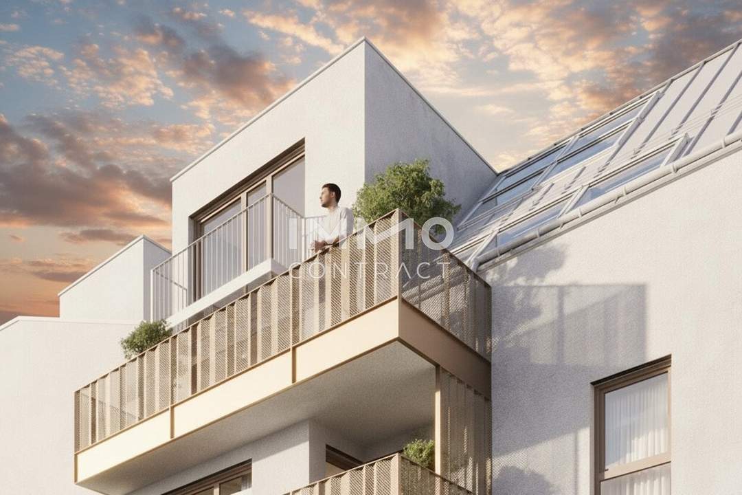 Sonnige 2-Zimmer-Dachgeschosswohnung mit Außenbereich im ERSTBEZUG