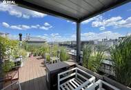 Mondäne 4-Zimmer Dachgeschosswohnung mit zwei großen Terrassen & Weitblick