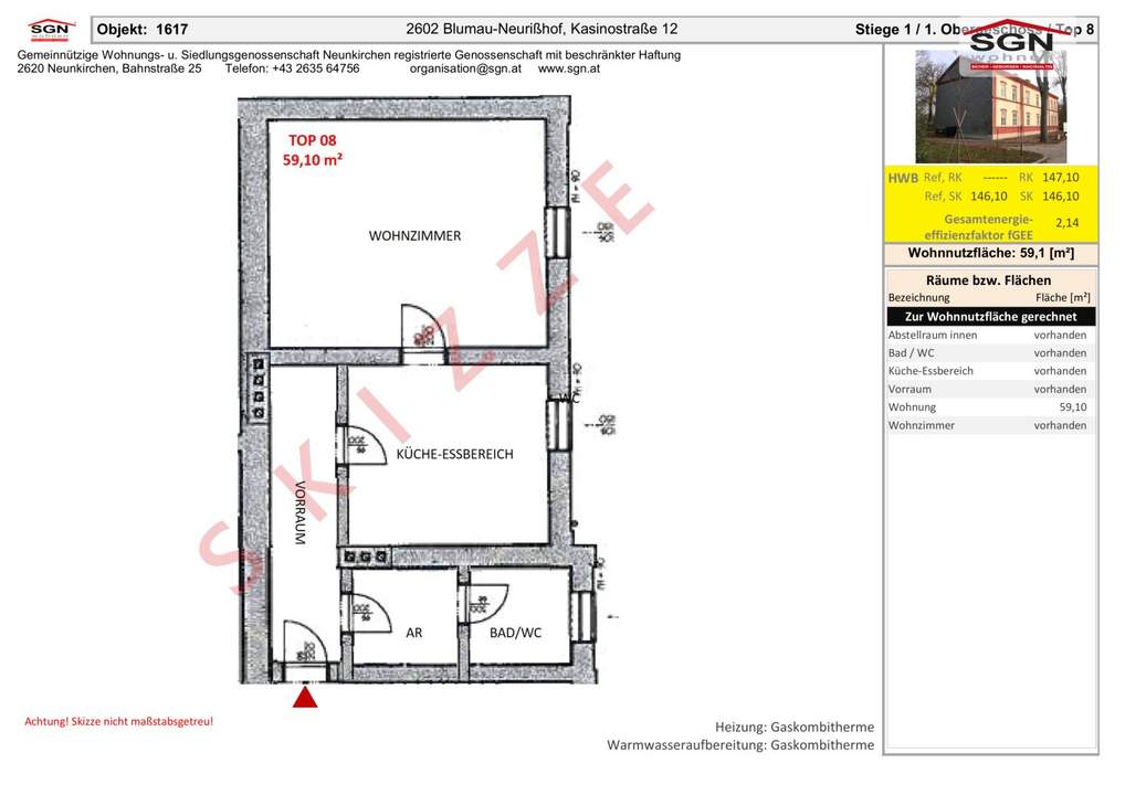 Vollrenovierte 2-Zimmer-Wohnung in Blumau-Neurißhof – Ihr neues Zuhause wartet!