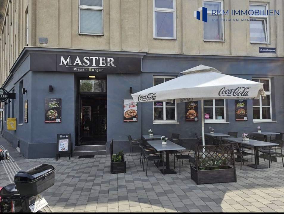 Voll ausgestattetes Restaurant mit 56 genehmigten Sitzplätzen, 32 m² Schanigarten und unbefristetem Mietvertrag in 1210 Wien
