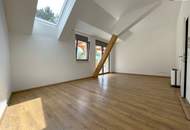 Großzügig. Hell. Ungestört. Penthouse-Feeling mit riesigen Fensterfronten und 40 m² großer Terrasse im Zentrum von Unterwaltersdorf!