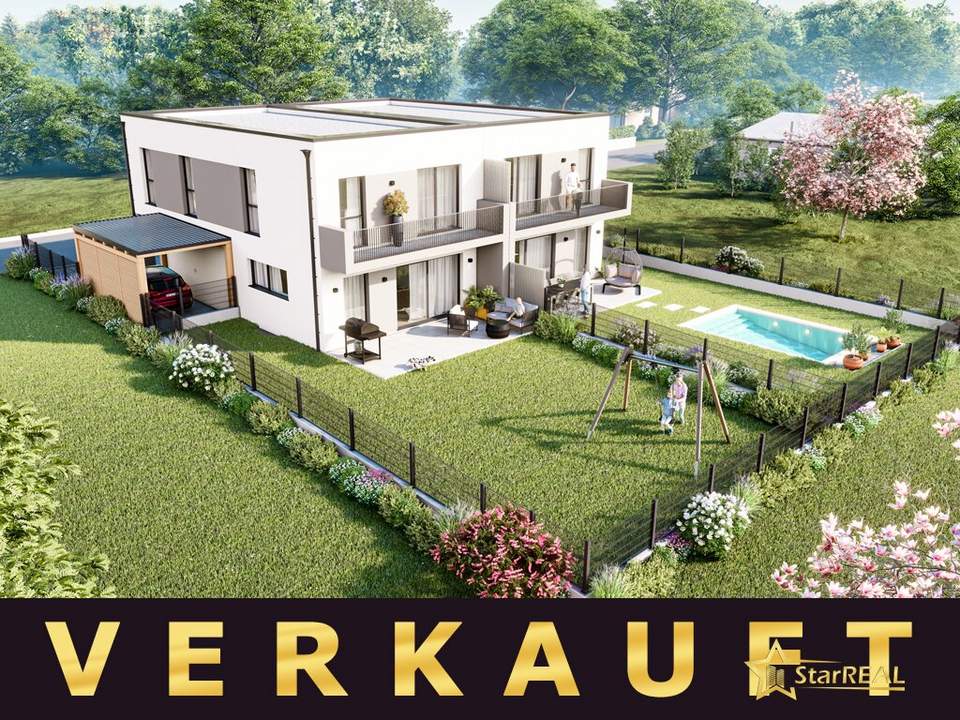 Bereits vergeben! EXKLUSIVES DOPPELHAUSPROJEKT. 5 ZIMMER. ZIEGELHAUS MIT KELLER, BALKON, TERRASSE, CARPORT.