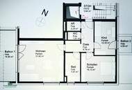 Moderne 3,5 Zimmer Wohnung mit Ausblick und großem Balkon