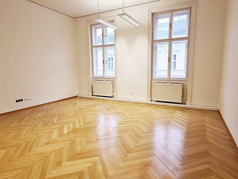 GONZAGAGASSE, representatives 132 m2 Altbaubüro - Kanzlei, 3 Zimmer, Extraküche, 2 Bäder, Parketten, U2/U4-Nähe