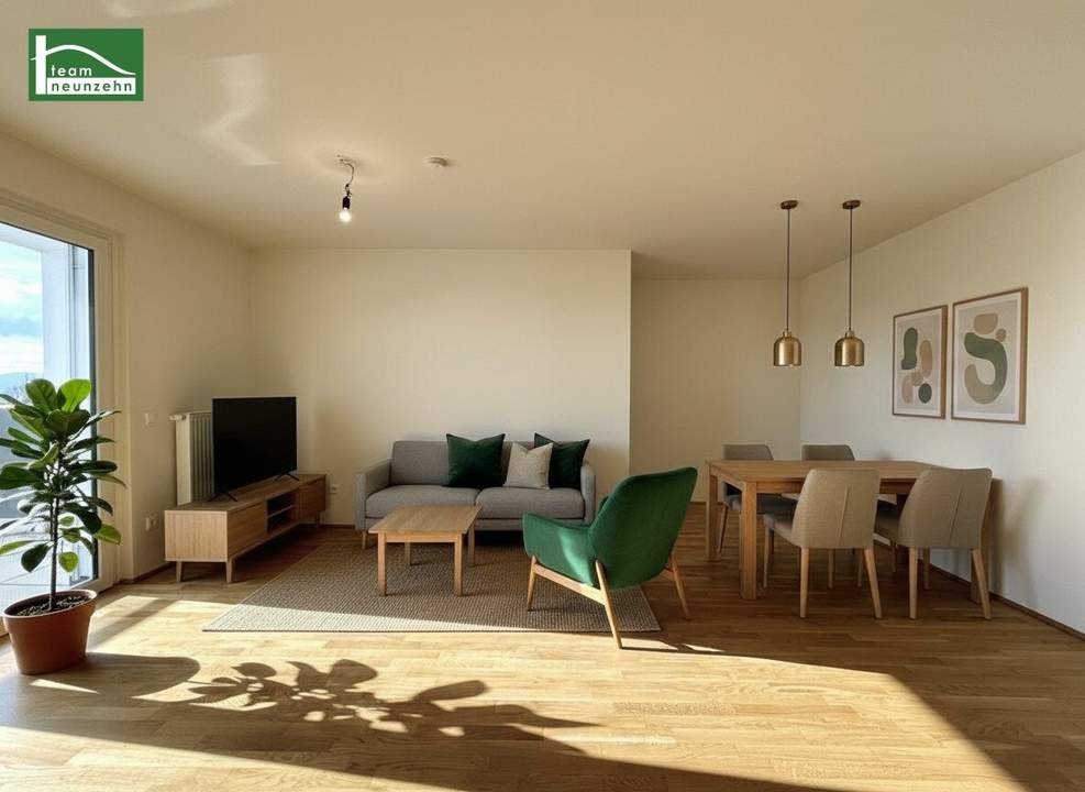 Geräumige 2-Zimmer Wohnung inkl. Einbauküche und Freifläche!