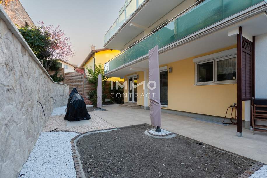 Sommeraktion! Jetzt zuschlagen und den Sommer in Ihrem Gartendomizil an der Alten Donau genießen; 235m² Freifläche. Nur 400 Meter zum Wassser!, Wohnung-kauf, 699.000,€, 1220 Wien 22., Donaustadt