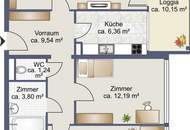 Tolle vollmöblierte 3-Zimmer Wohnung mit Loggia