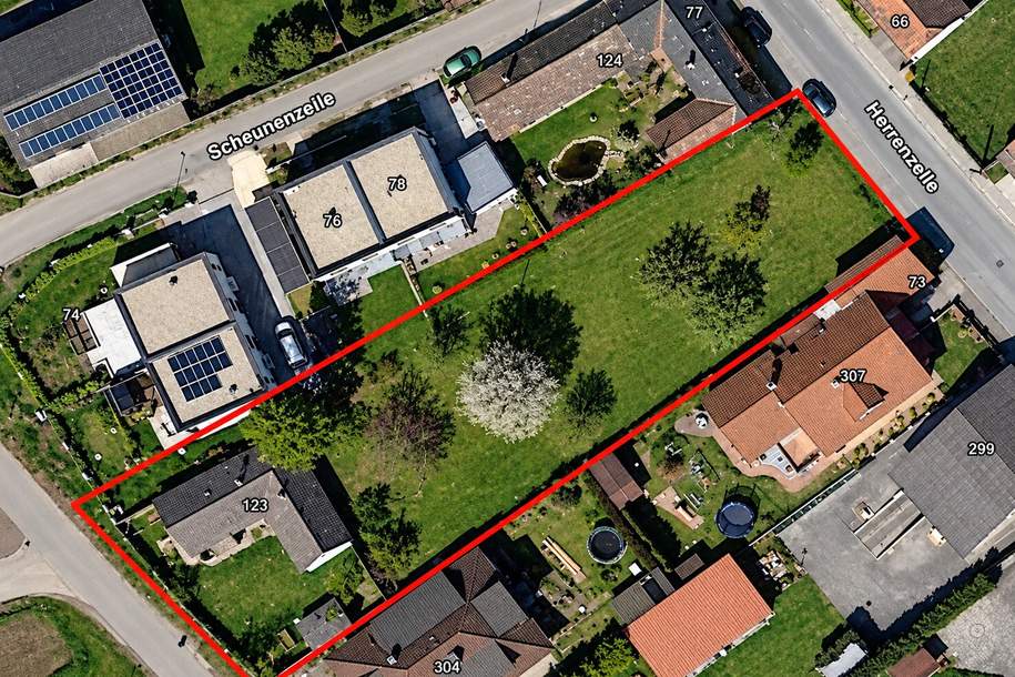 Baugenehmigtes Bauträger-Grundstück nahe A5 | 12 Wohnungen in 3 Häusern | Aufgeschlossen | 30 Minuten zur Stadtgrenze Wien, Grund und Boden-kauf, 320.000,€, 2130 Mistelbach
