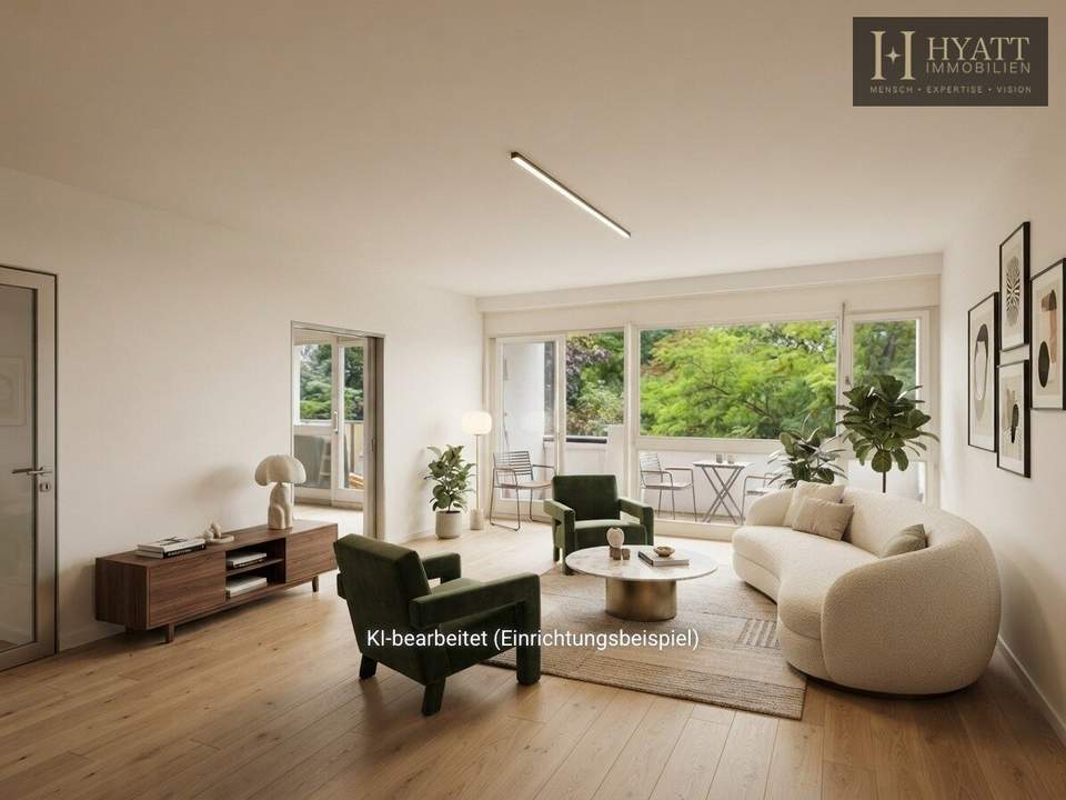 Vollrenovierte 3-Zimmer-Wohnung mit Loggia im erweiterten Diplomaten- und Botschafterviertel von Döbling