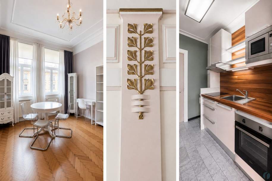Angenehm kühl. Herrlich ruhig. Klassisch Wiener Altbau in zentraler Lage., Wohnung-kauf, 218.000,€, 1050 Wien 5., Margareten