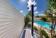 **Private Wohlfühloase mit Pool, Wintergarten & unverbaubaren Blick ins Grüne**