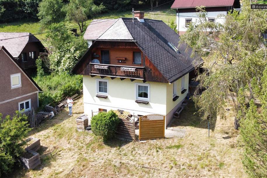 Renovierungsbedürftiges Einfamilienwohnhaus mit Nebengebäude und toller Aussicht in +++ Mautern +++, Haus-kauf, 119.000,€, 8774 Leoben